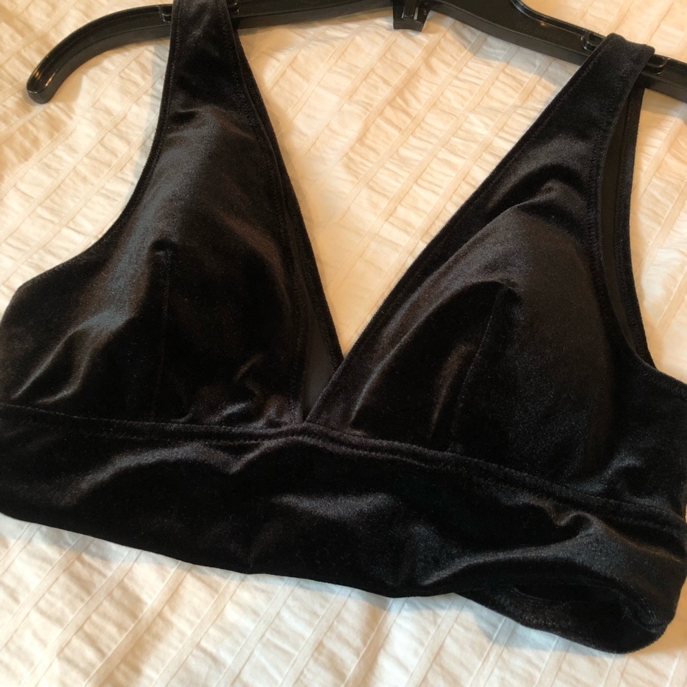 La SENZA Black Velvet like Top - Picture 4 of 6
